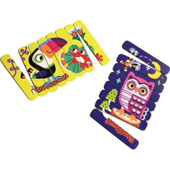 Set puzzle-uri din betisoare Pasari, 16 piese Roter Kafer RK1090-04 BBJRK1090-04_Initiala