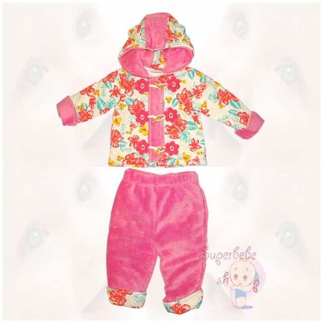 Costumas captusit -Floricele Colorate 6-9 luni - 17386 A.6-9 luni