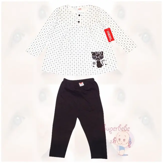 Costumas cu colanti-Pisicuta Iubareata -  Haine copii 2 ani - 17634.2 ani