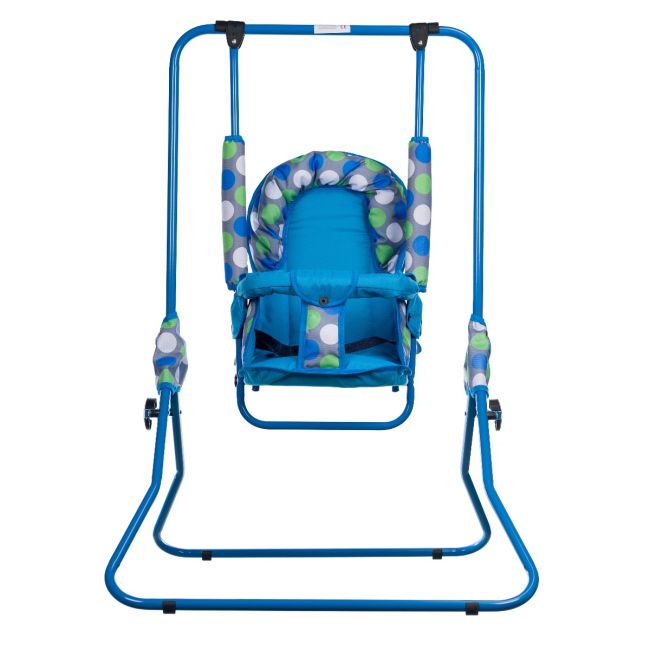 Leagan pentru copii, Top Kids, cu spatar reglabil, Blue Dots KRT4117ATH3BD
