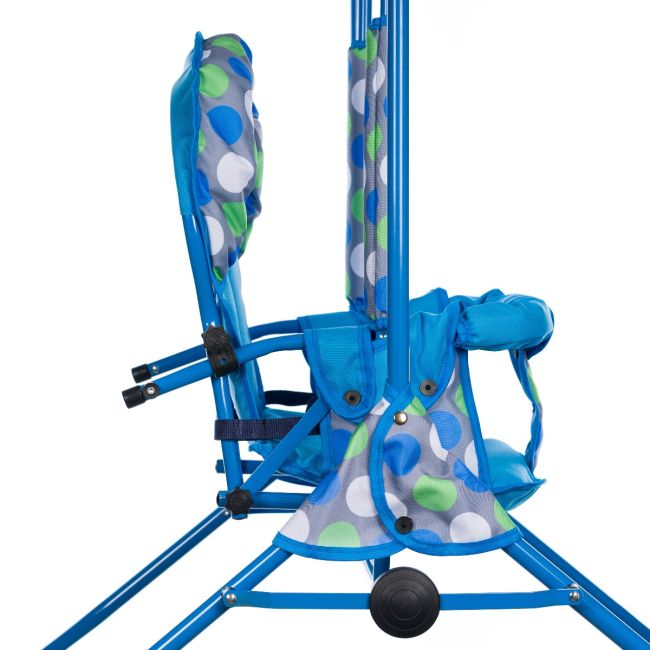 Leagan pentru copii, Top Kids, cu spatar reglabil, Blue Dots KRT4117ATH3BD