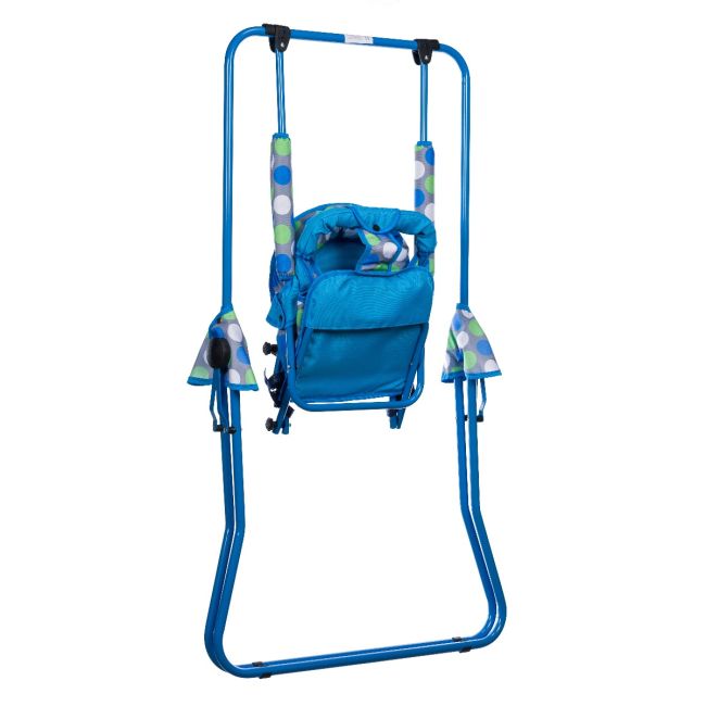 Leagan pentru copii, Top Kids, cu spatar reglabil, Blue Dots KRT4117ATH3BD