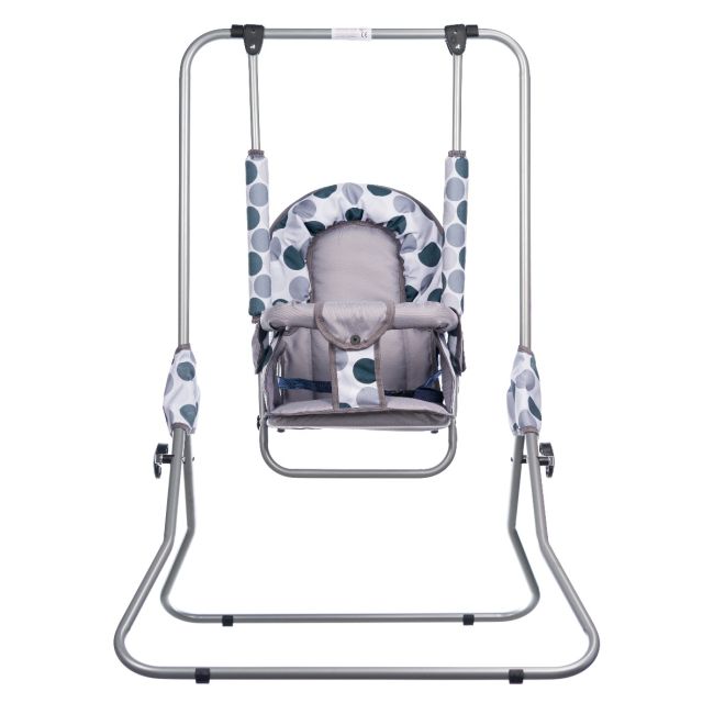 Leagan pentru copii, Top Kids, cu spatar reglabil, Grey Dots KRT4117ATH3GD