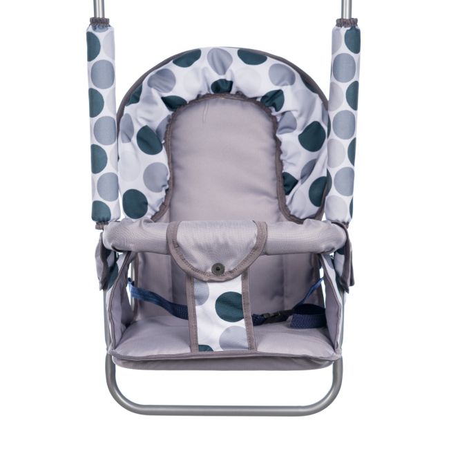 Leagan pentru copii, Top Kids, cu spatar reglabil, Grey Dots KRT4117ATH3GD