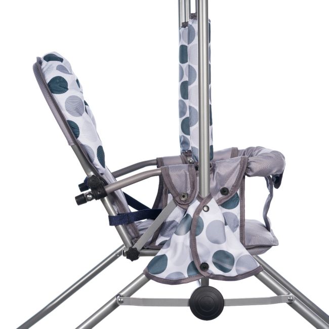 Leagan pentru copii, Top Kids, cu spatar reglabil, Grey Dots KRT4117ATH3GD