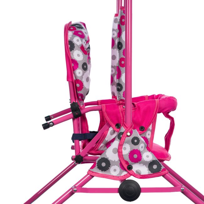 Leagan pentru copii, Top Kids, cu spatar reglabil, Pink Flowers KRT4117ATH3PF