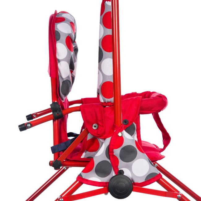Leagan pentru copii, Top Kids, cu spatar reglabil, Red Dots KRT4117ATH3RD