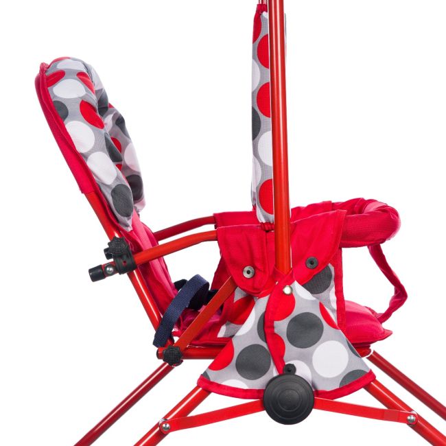 Leagan pentru copii, Top Kids, cu spatar reglabil, Red Dots KRT4117ATH3RD