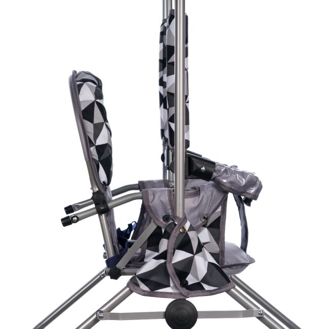 Leagan pentru copii, Top Kids, cu spatar reglabil si bara detasabila, Grey Romb KRT4124ATH1GR