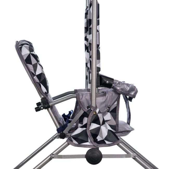 Leagan pentru copii, Top Kids, cu spatar reglabil si bara detasabila, Grey Romb KRT4124ATH1GR