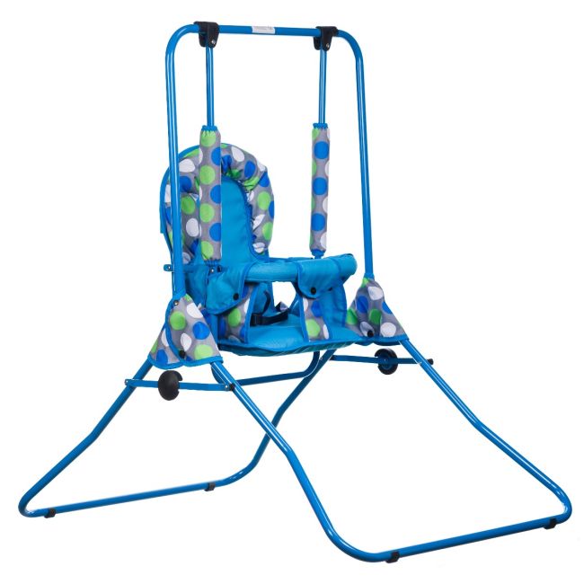 Leagan pentru copii, Top Kids, pentru interior si exterior, Blue Dots KRT4100ATH2BD