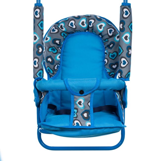 Leagan pentru copii, Top Kids, pentru interior si exterior, Blue Hearts KRT4100ATH2BH