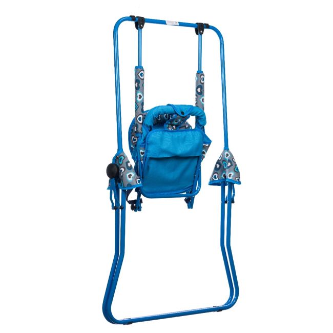Leagan pentru copii, Top Kids, pentru interior si exterior, Blue Hearts KRT4100ATH2BH