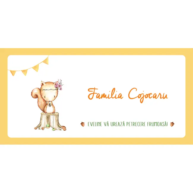 Place card Vulpita - SHYFL040