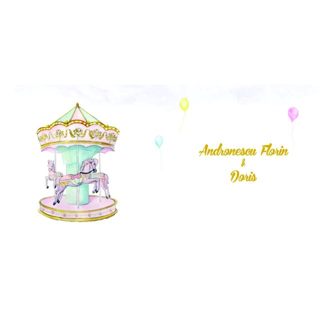 Place card Carusel - SHYFL046