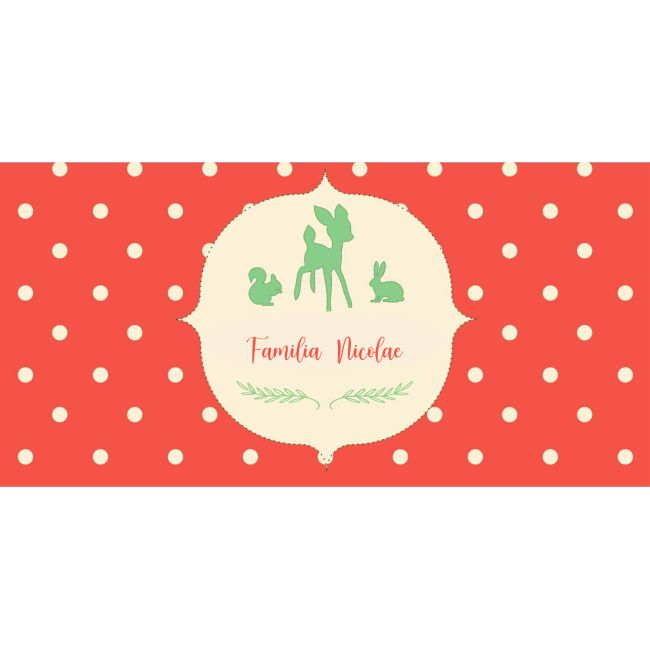 Place card Prietenii din padure - SHYFL047