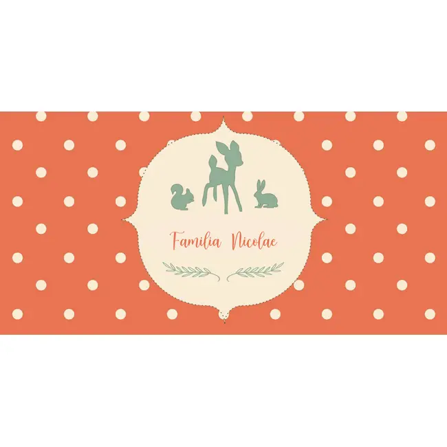 Place card Prietenii din padure - SHYFL047