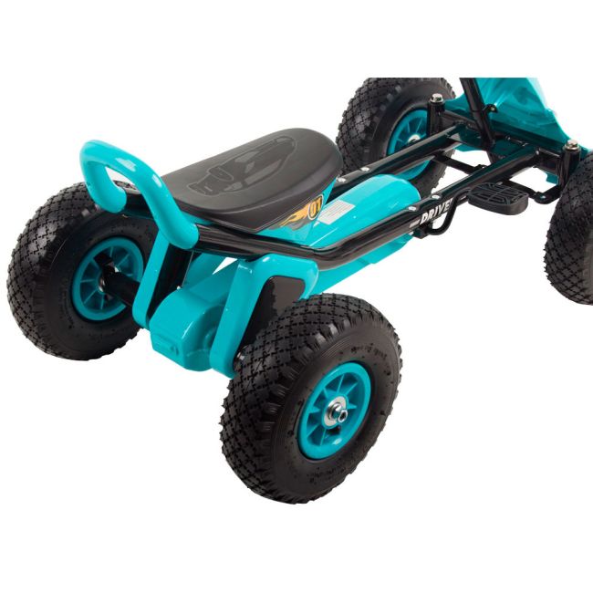 Kart cu pedale si roti gonflabile Driver Kidscare Albastru SUPKC_D01_albastru