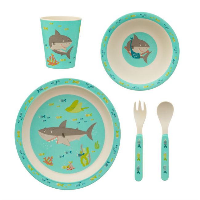 SB Set de masa din bambus Rechinul Shelby DNBSB_ZOE066