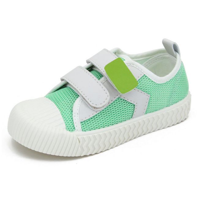 Tenisi verzi cu insertii albe MD1096-5-c