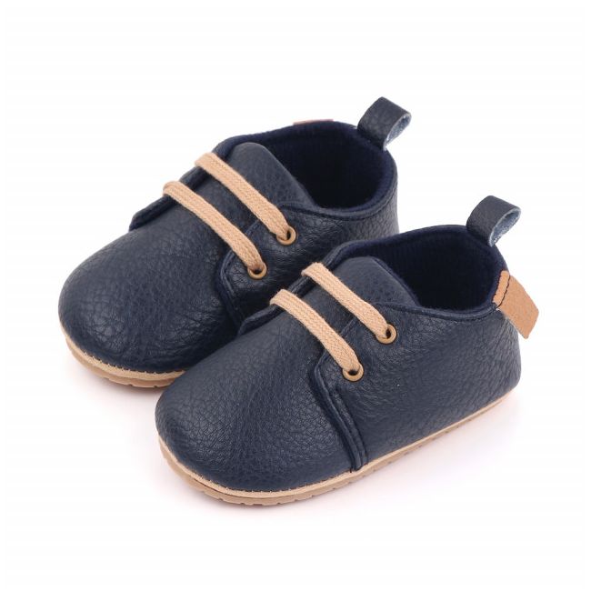 Pantofiori eleganti bleumarine cu sireturi MBd2548-4-p21