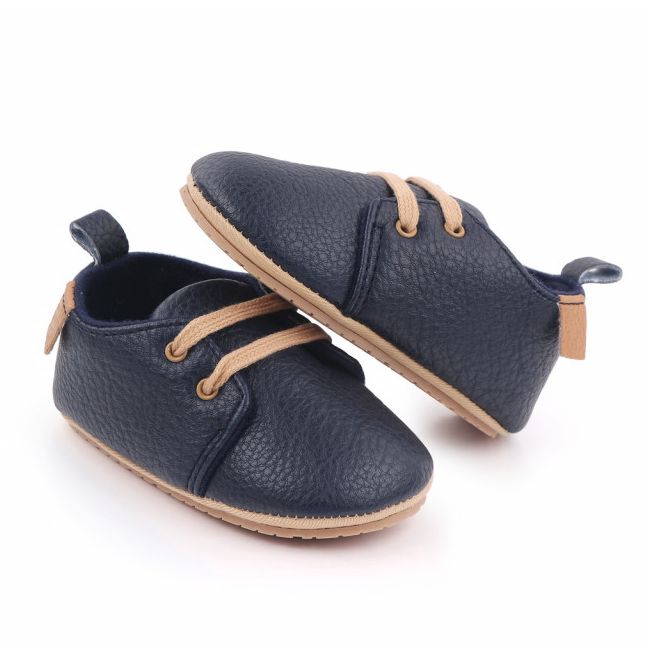 Pantofiori eleganti bleumarine cu sireturi MBd2548-4-p21