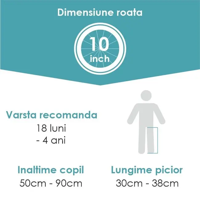 Balance bike qplay tech negru smb321qptech60