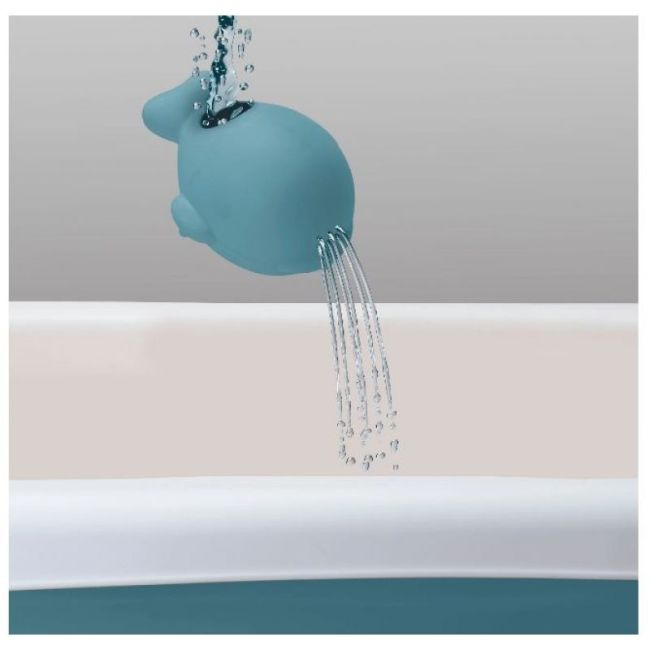 Cadita pliabila XL cu suport anatomic Kasia blue, include jucarie LVTK5903794147485