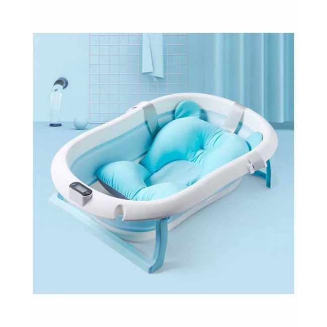 Cadita pliabila cu termometru si suport anatomic genua premium blue lvtk5903794147478