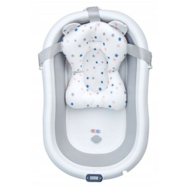 Cadita pliabila cu termometru si suport anatomic genua premium grey lvtk5904067518032