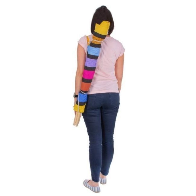 Paravan pentru plaja pliabil 10 m multicolor Springos LVTKPA007
