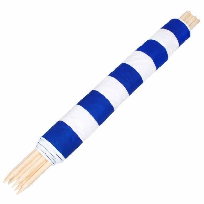 Paravan pentru plaja pliabil 10m navy stripes springos lvtkpa009