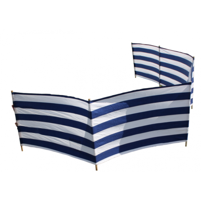 Paravan pentru plaja pliabil 10m navy stripes springos lvtkpa009