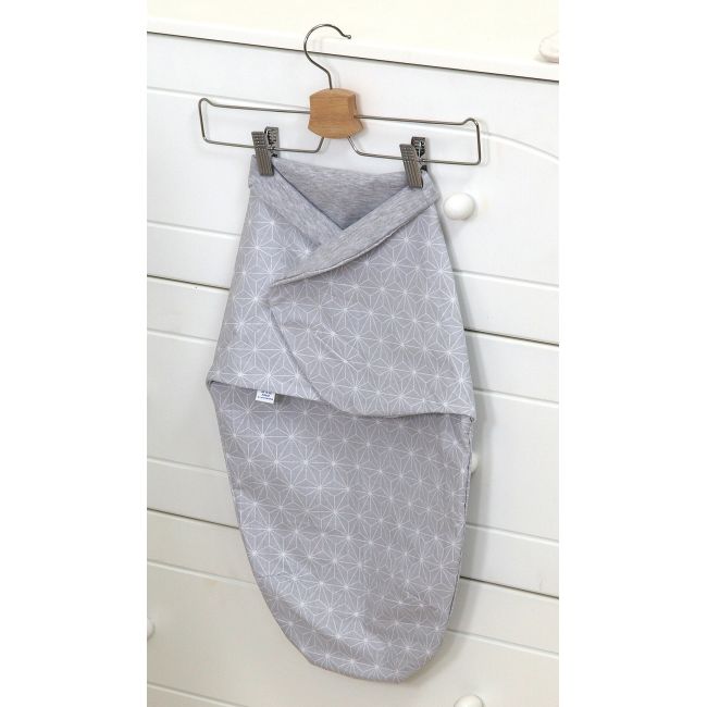 Sistem De Infasare Baby Swaddle Sky Bunny Bumbac Gri, Amy, 72x60 Cm Pjb68783