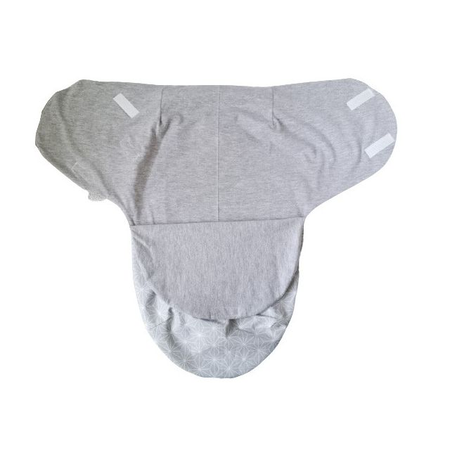Sistem De Infasare Baby Swaddle Sky Bunny Bumbac Gri, Amy, 72x60 Cm Pjb68783