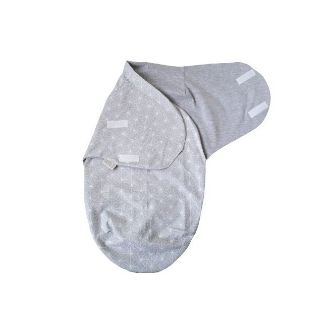 Sistem De Infasare Baby Swaddle Sky Bunny Bumbac Gri, Amy, 72x60 Cm Pjb68783