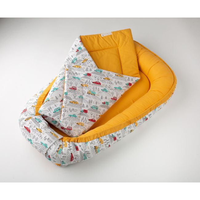Babynest Yellow Car MRD216