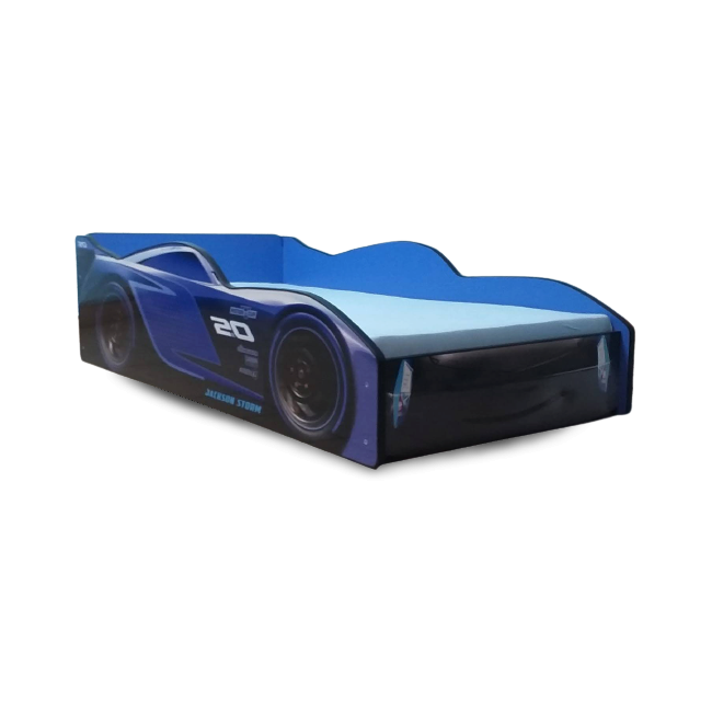 Pat Model Masina Pentru Baieti Jackson Storm 2-16 Ani, Cu Saltea 180x80 Inclusa CMG2527