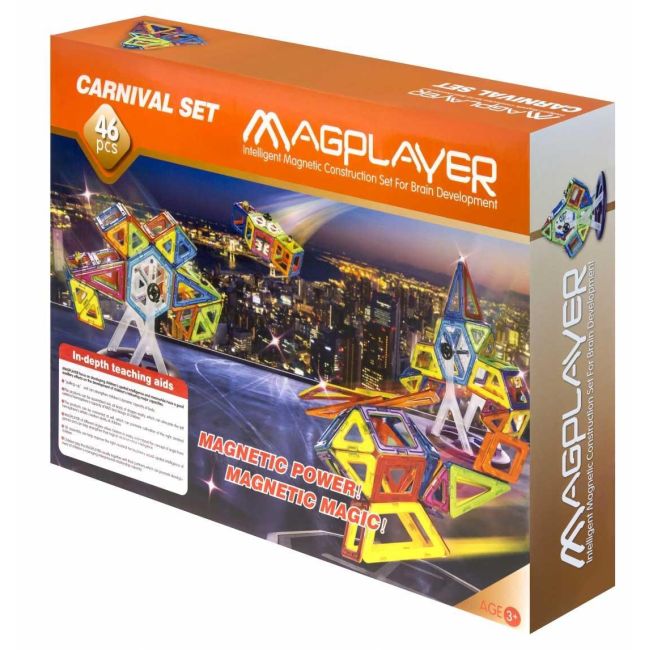 Joc de constructie magnetic - 46 piese