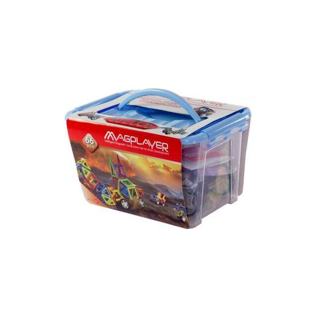 Joc de constructie magnetic - 66 piese