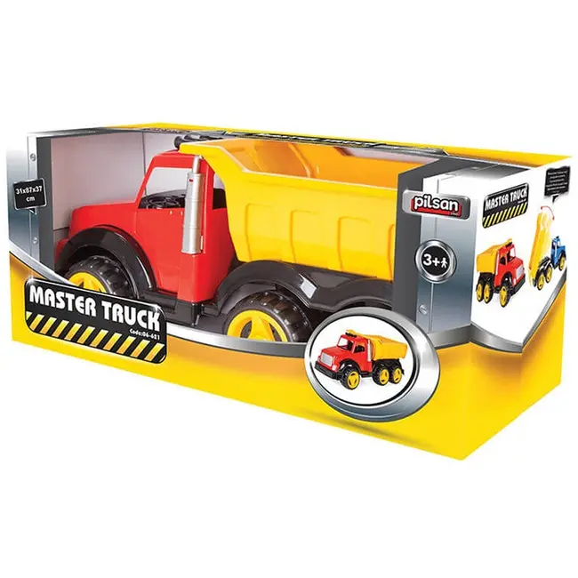 Camion basculant pilsan master truck red hubpl-06-621-re