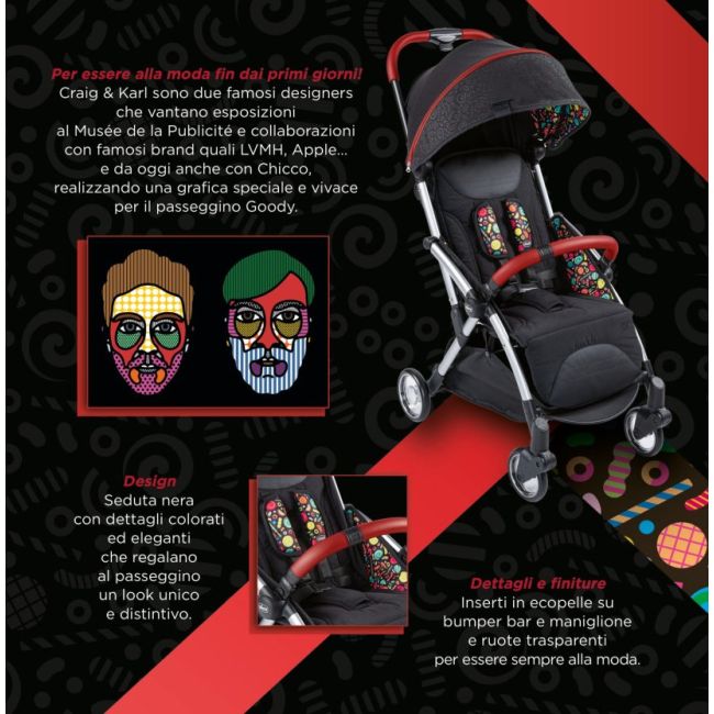 Carucior sport Chicco Goody Special Edition, Craig & Karl, 0luni+ CHC7986146-8_CRAIG&KARL