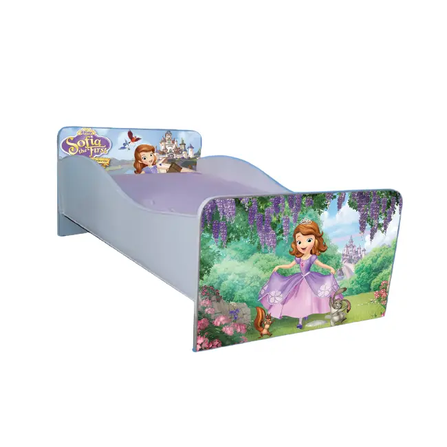 Pat Printesa Sofia Cu Protectie 160x80 Fara Sertar Cu Saltea SafeNest Ptv2140