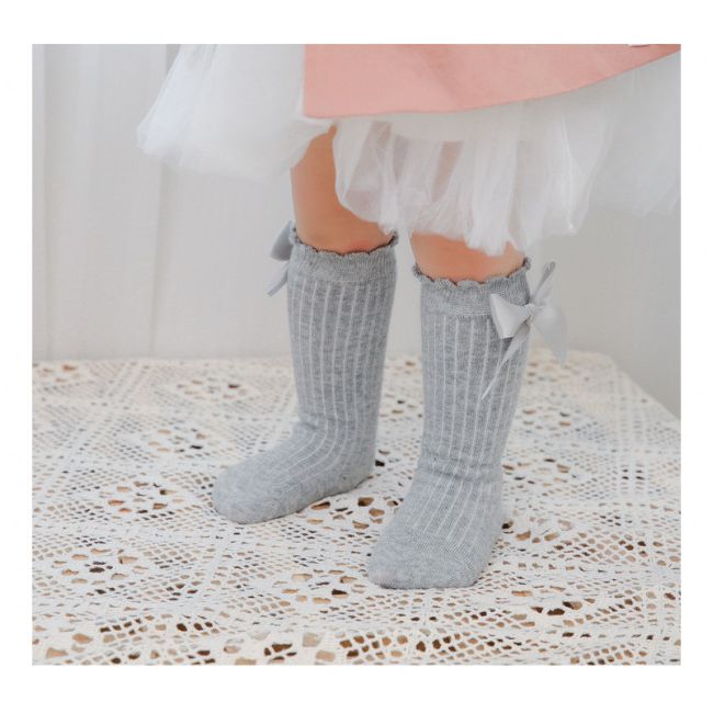 Sosete trei sferturi diverse culori cu fundita ADSKK135-C15