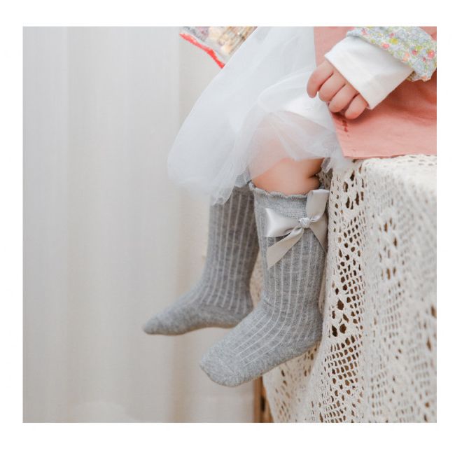 Sosete trei sferturi diverse culori cu fundita ADSKK135-C15