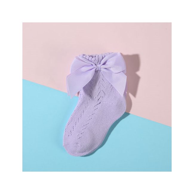 Sosetele cu model din tesatura si fundita MDSKK140-C20