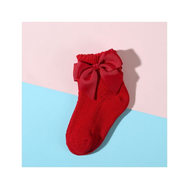 Sosetele cu model din tesatura si fundita MDSKK140-C20