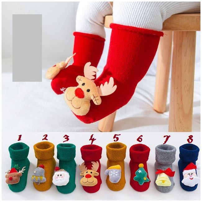 Sosetele flausate pentru bebelusi - Jucarioare de Craciun MBSKK147-C16