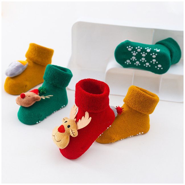 Sosetele flausate pentru bebelusi - Jucarioare de Craciun MBSKK147-C16