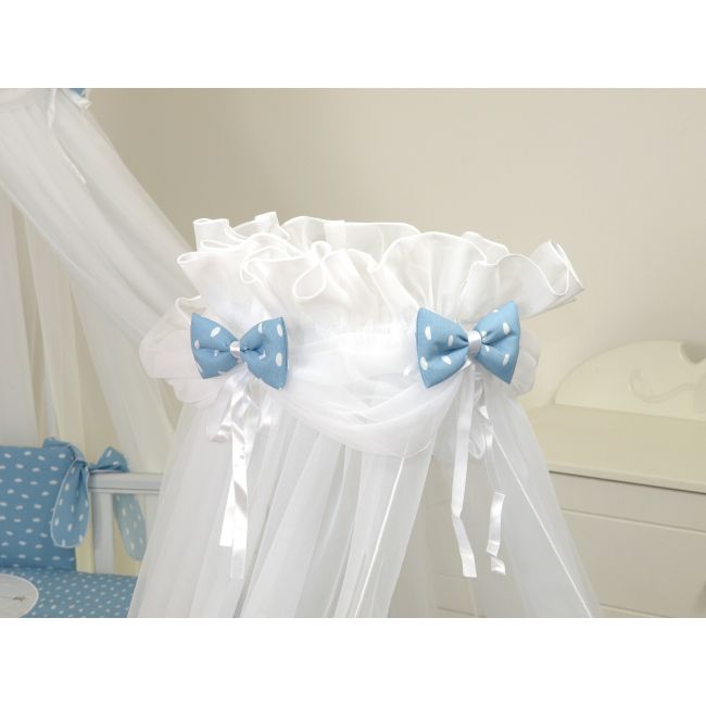 Amy - Baldachin Din Tul, Sky Bunny Blue, Suport De Prindere Inclus, 600x160 Cm Pjb68684+s